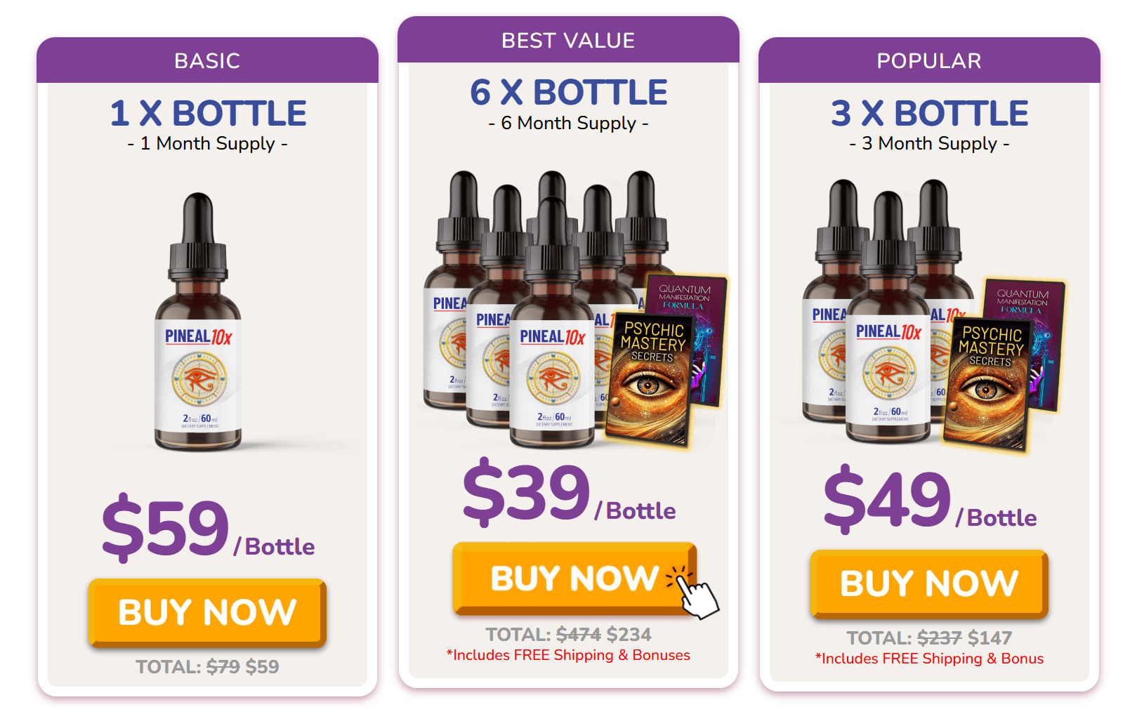 Pineal 10x price